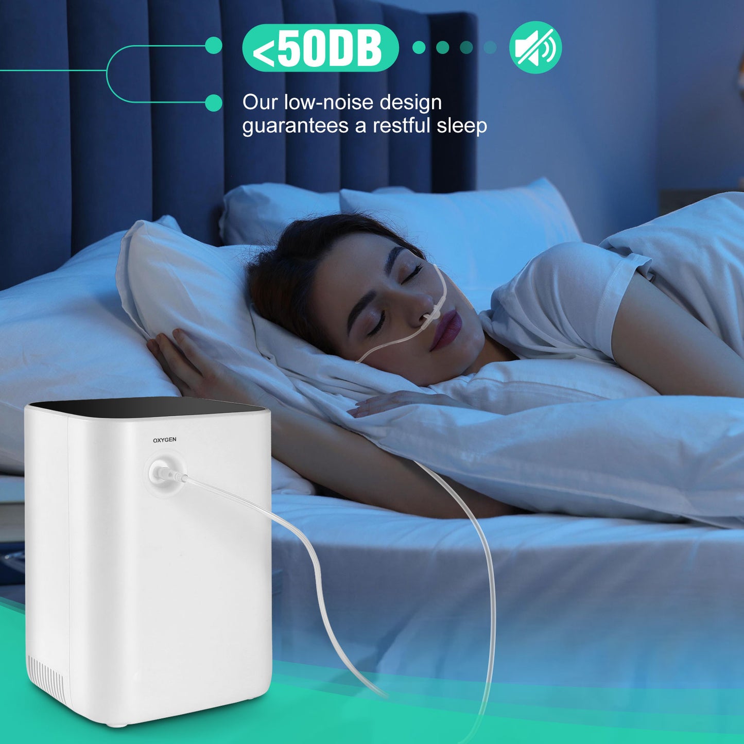 Oxygen Concentrator Machine for Home Use,Low Noise 1-8L Adjustable Portable Oxygen Generator