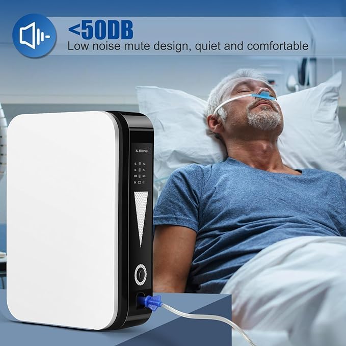 Portable Oxygen Generator for Home/Trave,Adjustable 1-2 Liter Oxygen Concentrator Machine